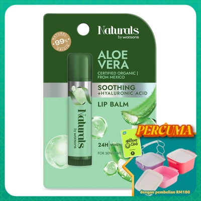 NATURALS BY WATSONS - Aloe Vera Soothing Lip Balm 4.5g