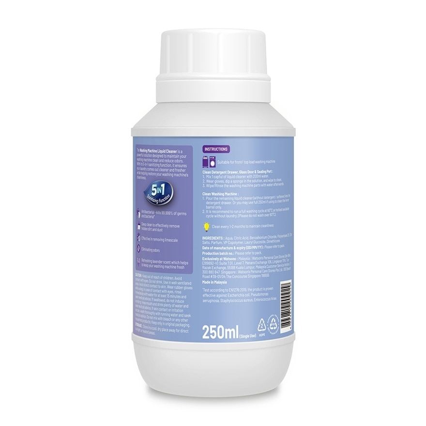 Washing Machine Liquid Cleaner Lavender 250ml