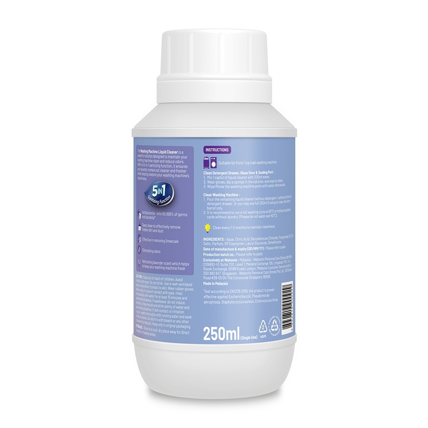 Washing Machine Liquid Cleaner Lavender 250ml image