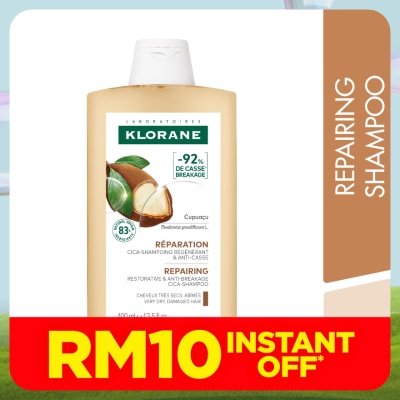 KLORANE Cupuacu Repairing Cica-Shampoo 400ml - for Dry & Damaged hair