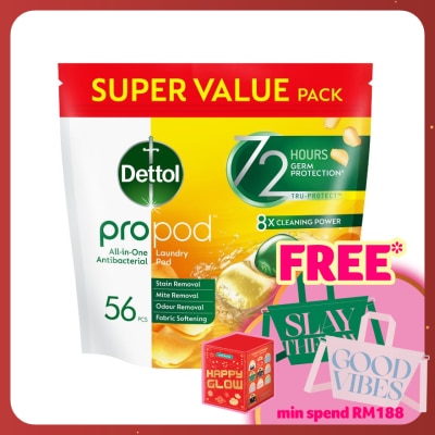 DETTOL Laundry Propod 56S Pouch (Citrus Rose)