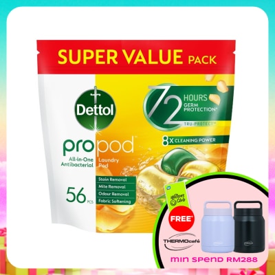 DETTOL - Laundry Propod 56S Pouch (Citrus Rose) (Expired Jan 2027)