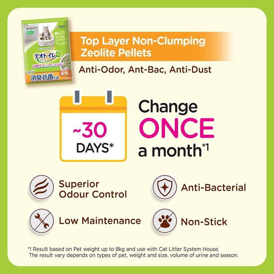 Deo Toilet Zeolite Pellet Refill Natural Scented 3.8L image
