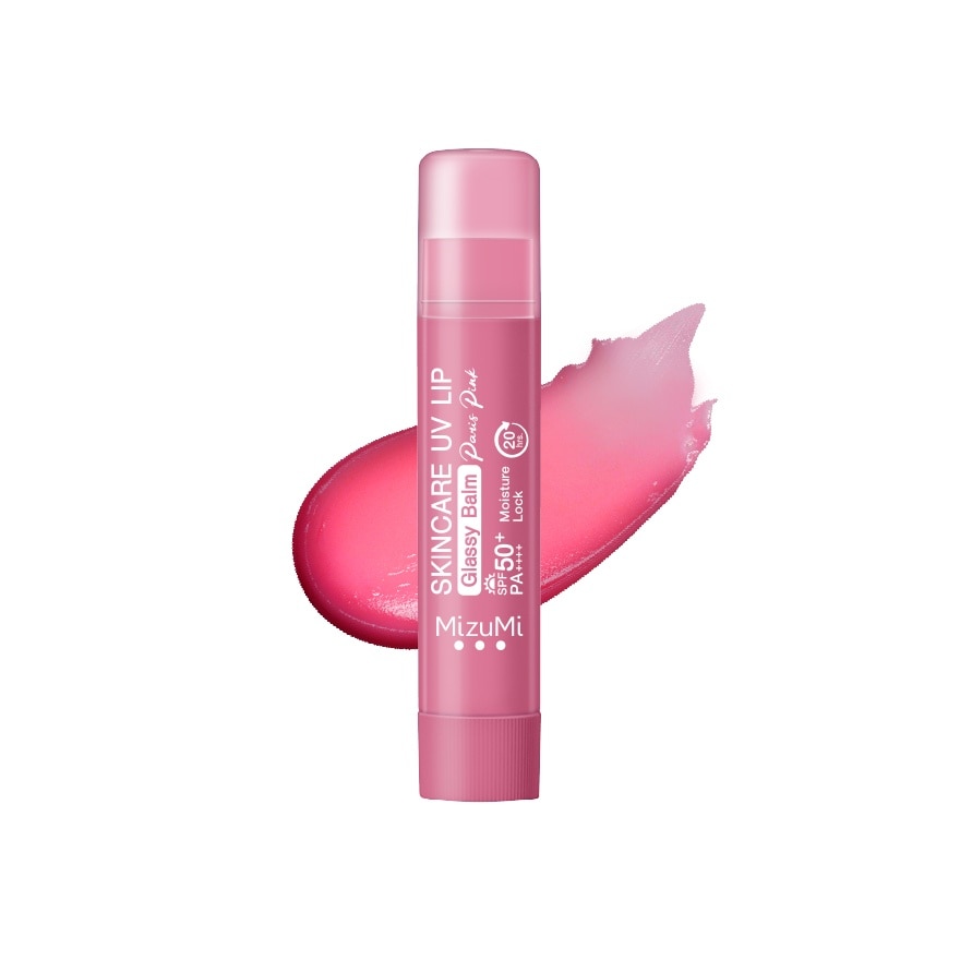 UV Lip Glassy Balm Paris Pink SPF50+ 3.5g