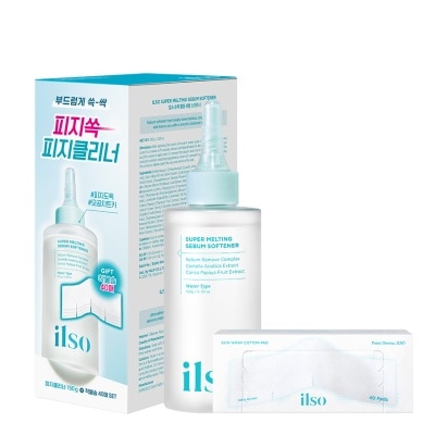 ILSO Super Melting Sebum Softener 150ml + Cotton Pad 40s