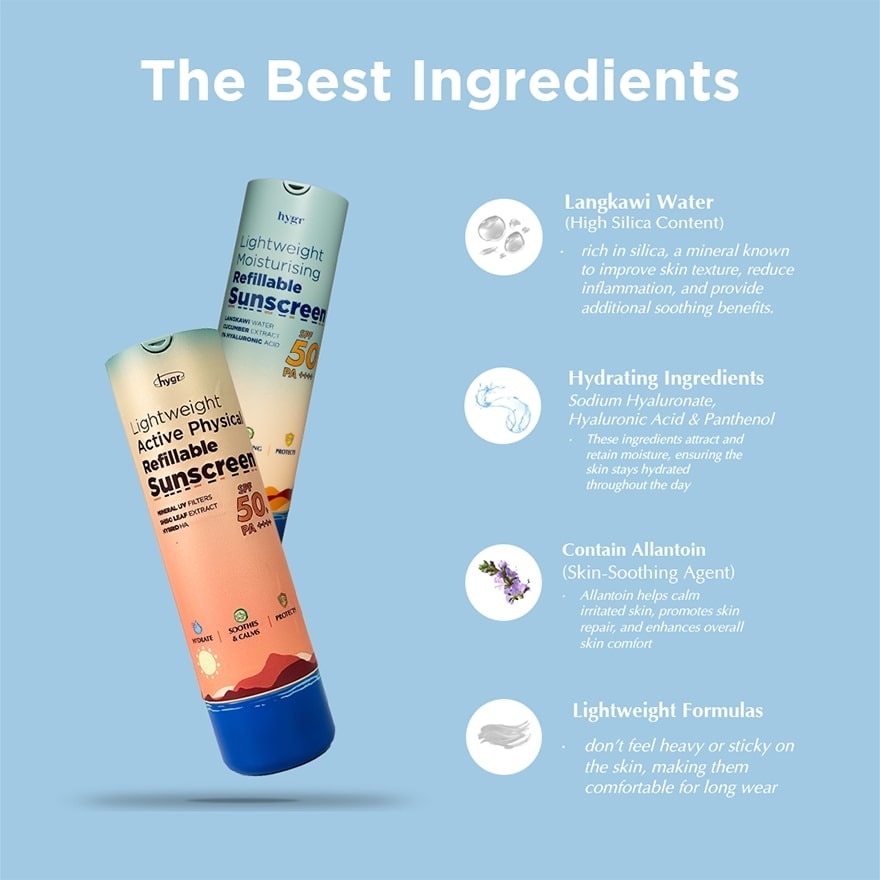 Lightweight Moisturizing Active Physical Sunscreen SPF 50 PA++++ 50ml