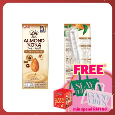 GLICO Almond Koka Mixed 3 Nuts Almond Milk 3x180ml