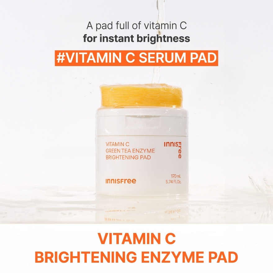 Vitamin C Green Tea Enzyme Brightening Pad 60s