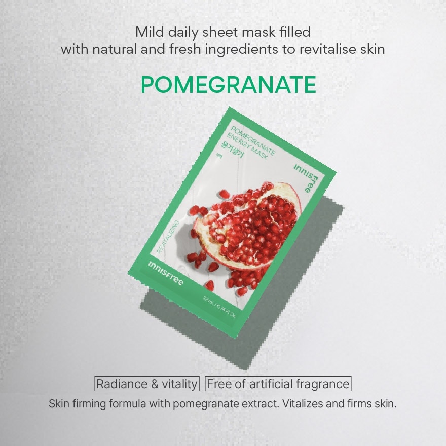 Pomegranate Energy Mask 1s