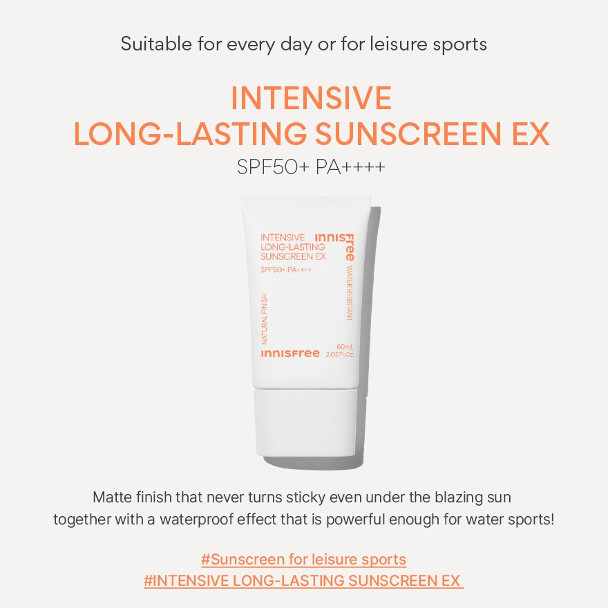 Intensive Long-lasting Sunscreen SPF50 PA++++ 60ml