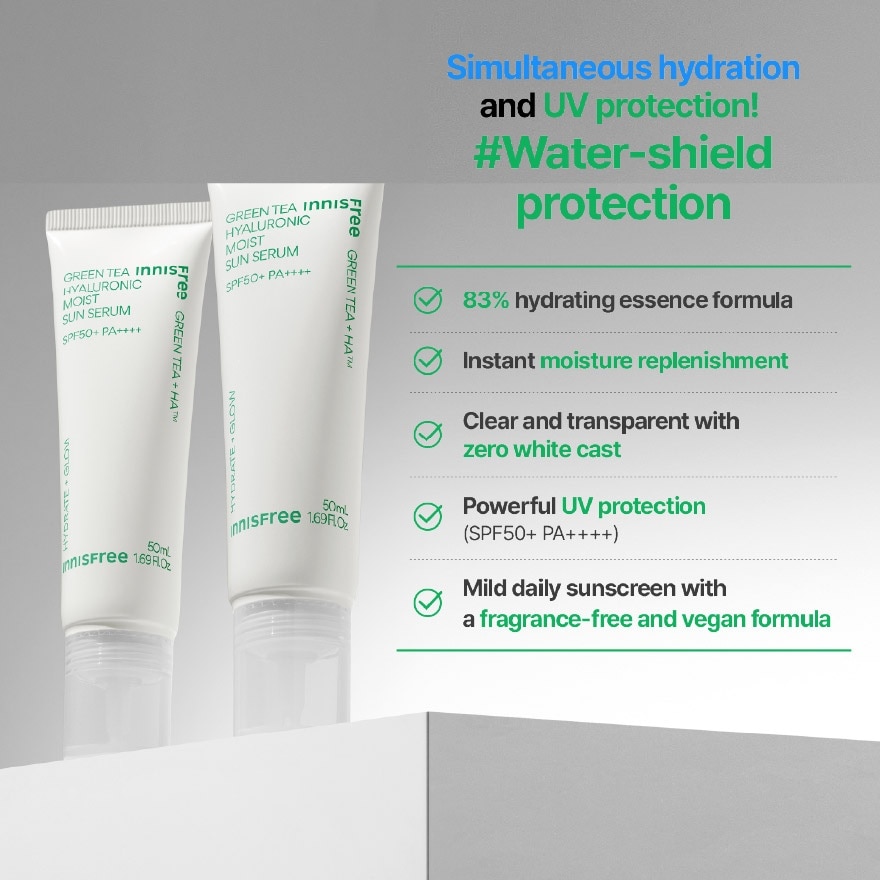 Green Tea Hyaluronic Sun Serum SPF50+ PA++++ 50ml