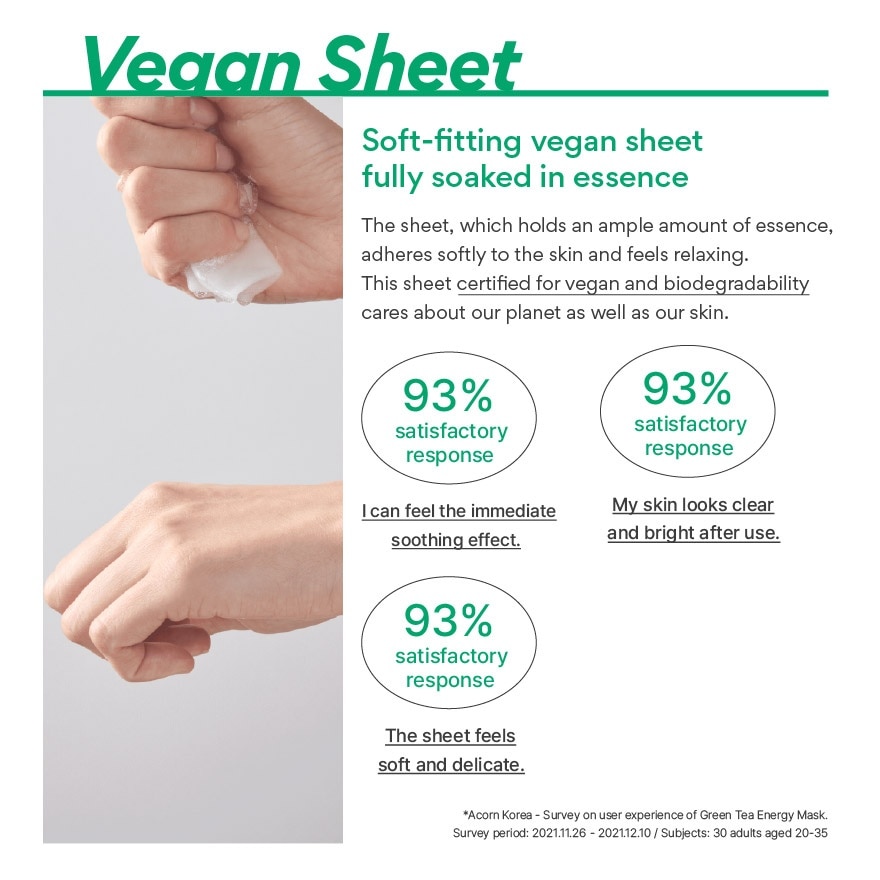 Green Tea Hydration Daily Mask 5+5 10s