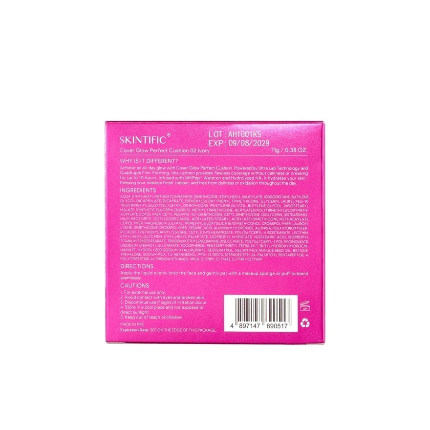 Cover Glow Perfect Cushion 00 Porcelain