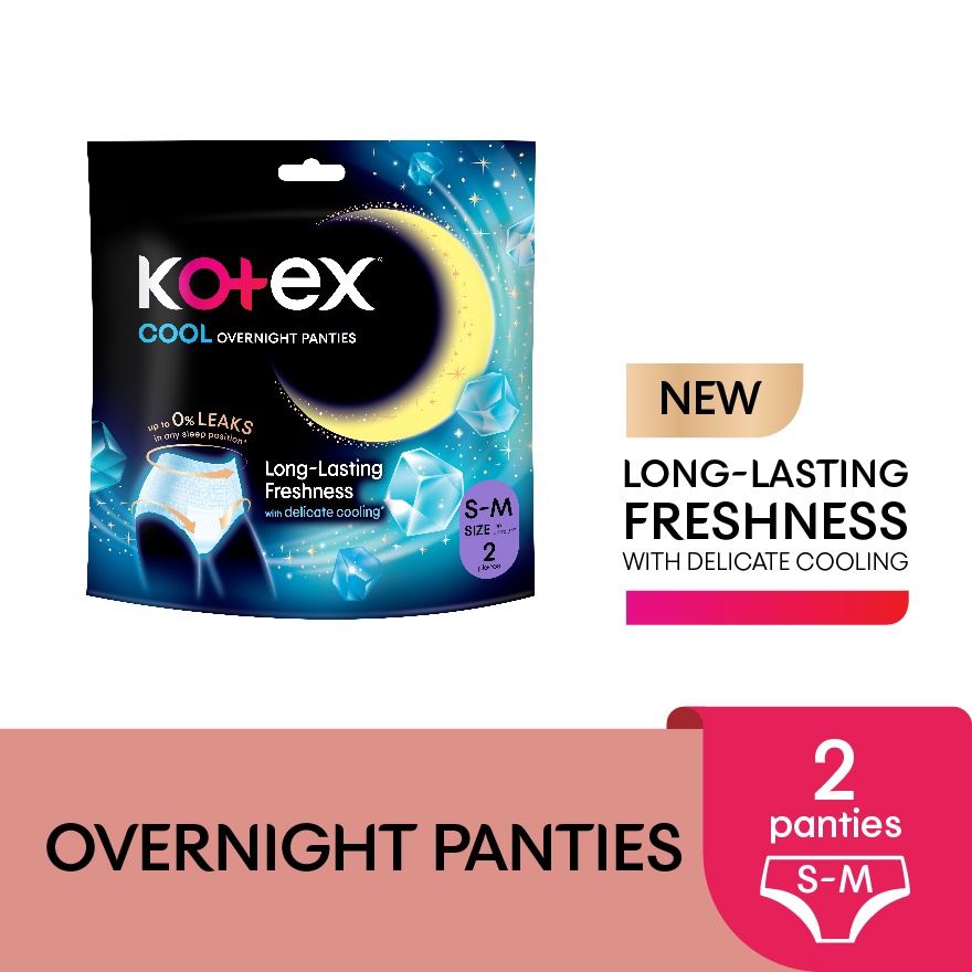 Overnight Panties Cooling S-M (2s) Period Panties with 360⁰ Anti-Leakage Protection Disposable image