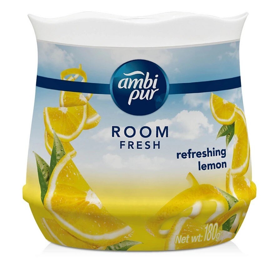 Air Freshener Room Fresh Scented Gel Refreshing Lemon (180g x 2) [Value Pack x 3] image