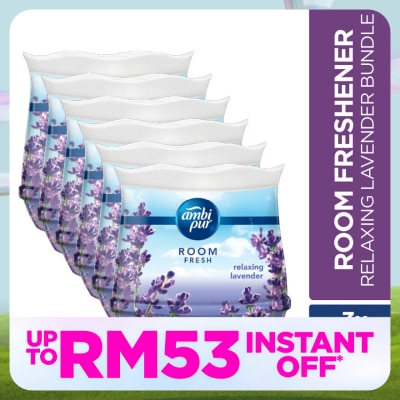 AMBI PUR Air Freshener Room Fresh Scented Gel Refreshing Lavender (180g x 2) [Value Pack x 3]