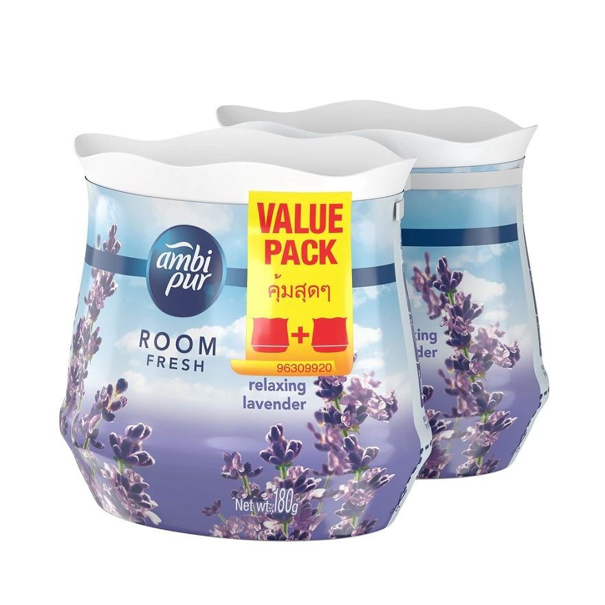 Air Freshener Room Fresh Scented Gel Refreshing Lavender (180g x 2) [Value Pack x 3] image