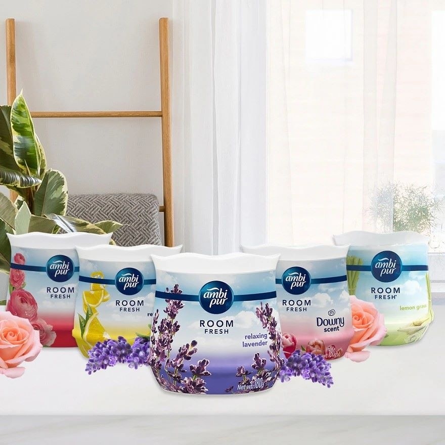 Air Freshener Room Fresh Scented Gel Refreshing Lavender (180g x 2) [Value Pack x 3]