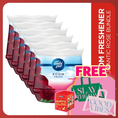 AMBI PUR Air Freshener Room Fresh Scented Gel Refreshing Rose (180g x 2) [Value Pack x 3]