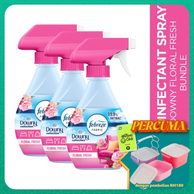 AMBI PUR - Febreze Downy Floral Fresh Fabric Refresher 370ml [Bundle of 3]