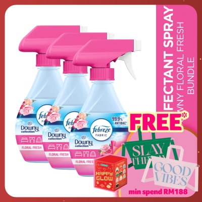 AMBI PUR Febreze Downy Floral Fresh Fabric Refresher 370ml [Bundle of 3]