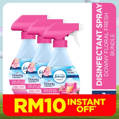 AMBI PUR Febreze Downy Floral Fresh Fabric Refresher 370ml [Bundle of 3]