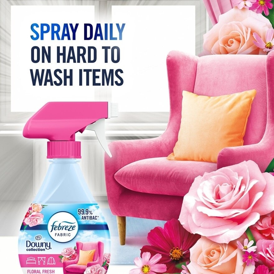 Febreze Downy Floral Fresh Fabric Refresher 370ml [Bundle of 3]