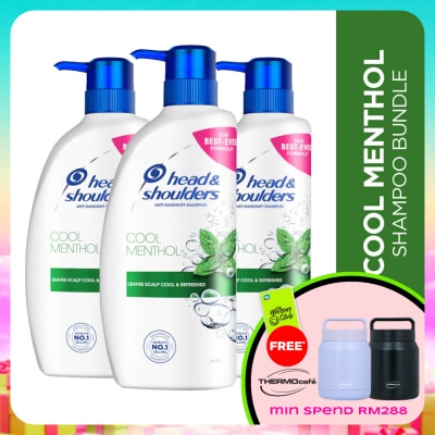 HEAD&SHOULDERS - Cool Menthol Anti-Dandruff Shampoo 650ml [Bundle of 3]