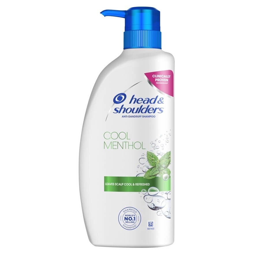 Cool Menthol Anti-Dandruff Shampoo 650ml [Bundle of 3]