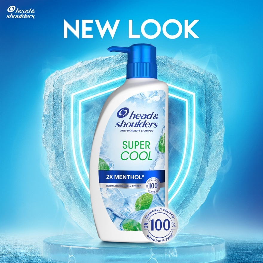 Head & Shoulders Super Cool Shampoo 590ml [Bundle of 3] image