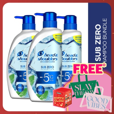 HEAD&SHOULDERS Subzero Shampoo 620ml [Bundle of 3]