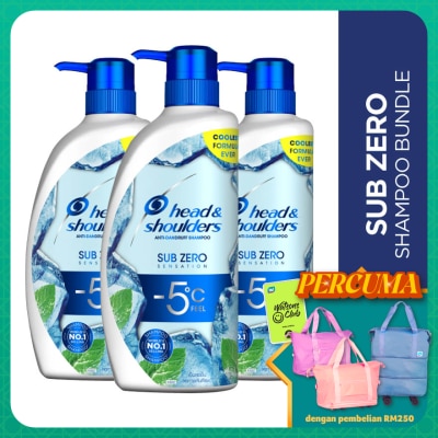 HEAD&SHOULDERS Subzero Shampoo 620ml [Bundle of 3]