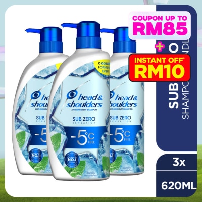 HEAD&SHOULDERS Subzero Shampoo 620ml [Bundle of 3]