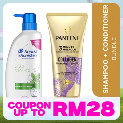 HEAD&SHOULDERS MLBB Cool Menthol 650ml + Conditioner 3MM Collagen Repair 300ml