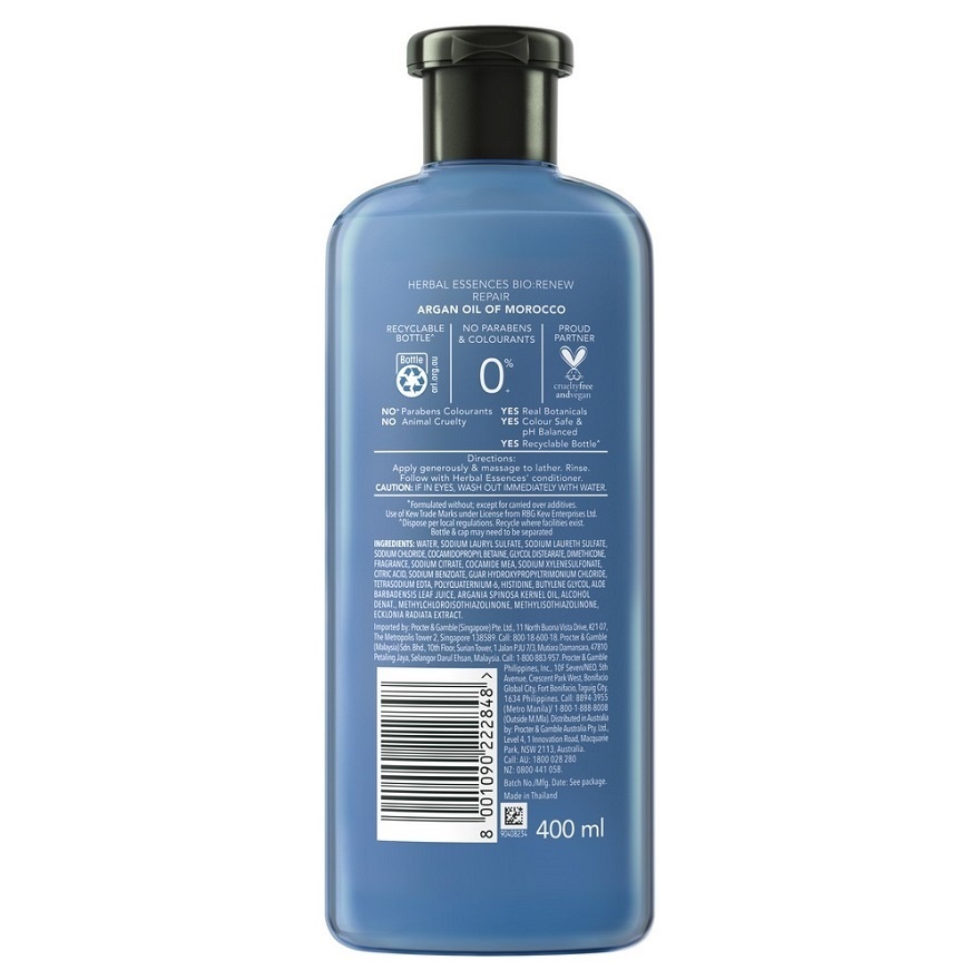 Argan Oil of Morocco Shampoo 400ml [Bundle of 3] image