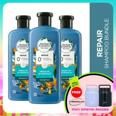 HERBAL ESSENCES - Argan Oil of Morocco Shampoo 400ml [Bundle of 3]