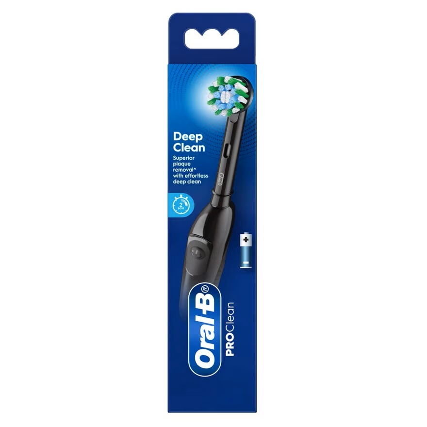 Pro Battery Toothbrush Cross Action Black 1s + Essential Floss + Luxe 95g image