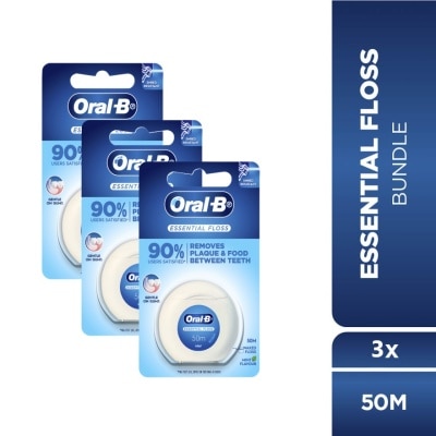 ORAL-B Essential Floss Waxed Mint 50mX3