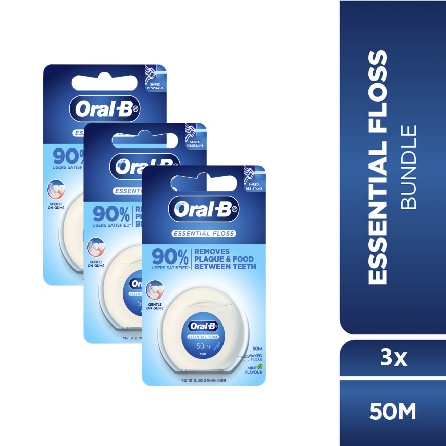 Essential Floss Waxed Mint 50mX3 image