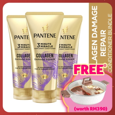 PANTENE Conditioner 3mm Biotin Strength 300ml [Bundle of 3]