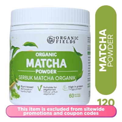 ORGANIC FIELDS - Superfoods Organic Matcha Powder 120g