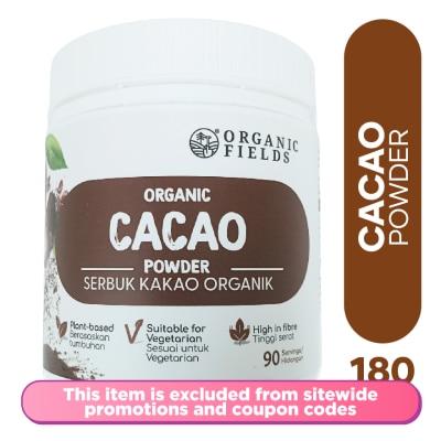 ORGANIC FIELDS - Superfoods Organic Cacao Powder 180g