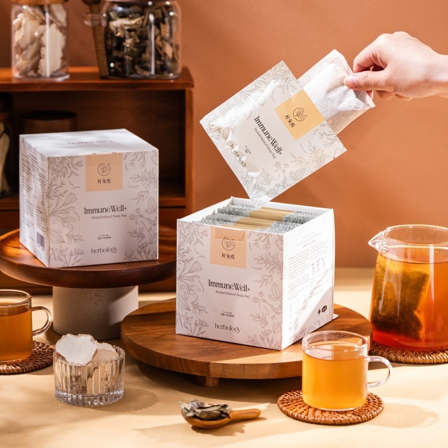 ImmuneWell+ Soup Premix Herbal with Loquat Leaf and Tiger Milk 12g x 12s