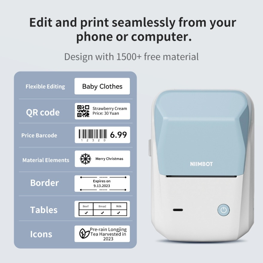 B1 Portable Label Printer SYK BLUE