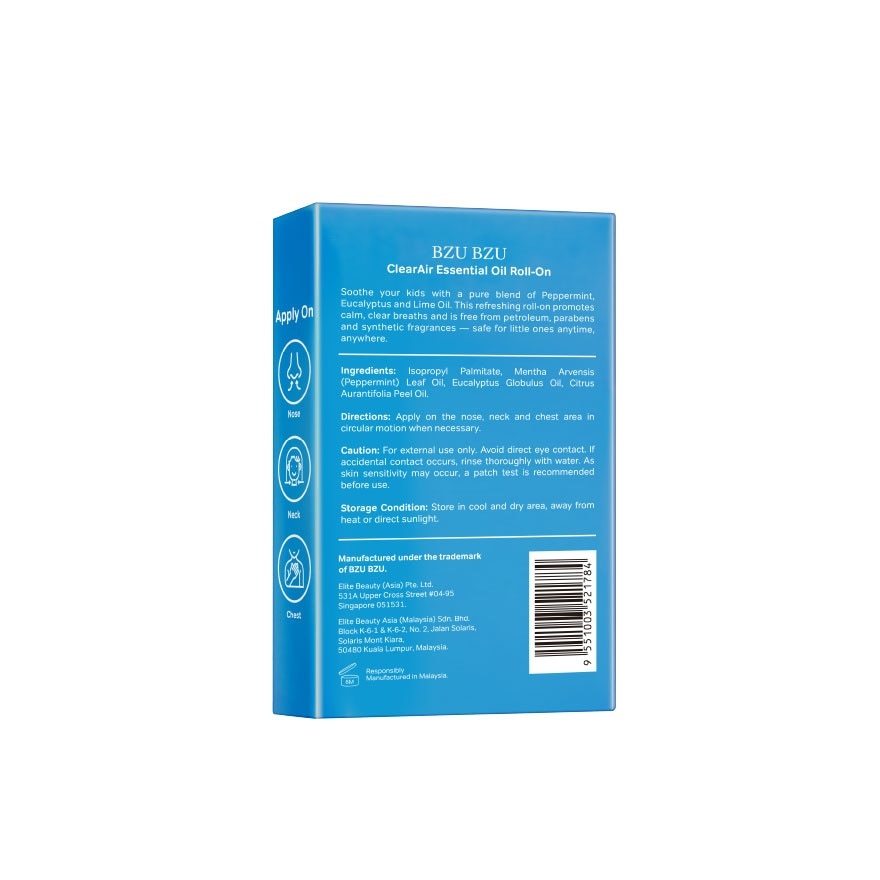 Clear Air Essential Oil Roll On 5.2ml