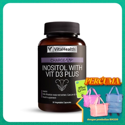 VITAHEALTH Charge-Up Inositol with Vit D3 Plus 30s