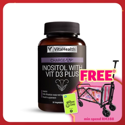 VITAHEALTH Charge-Up Inositol with Vit D3 Plus 30s