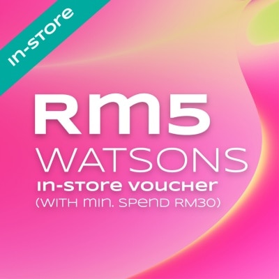 W REWARDS RM5 Watsons In-Store Cash Voucher with min spend RM30