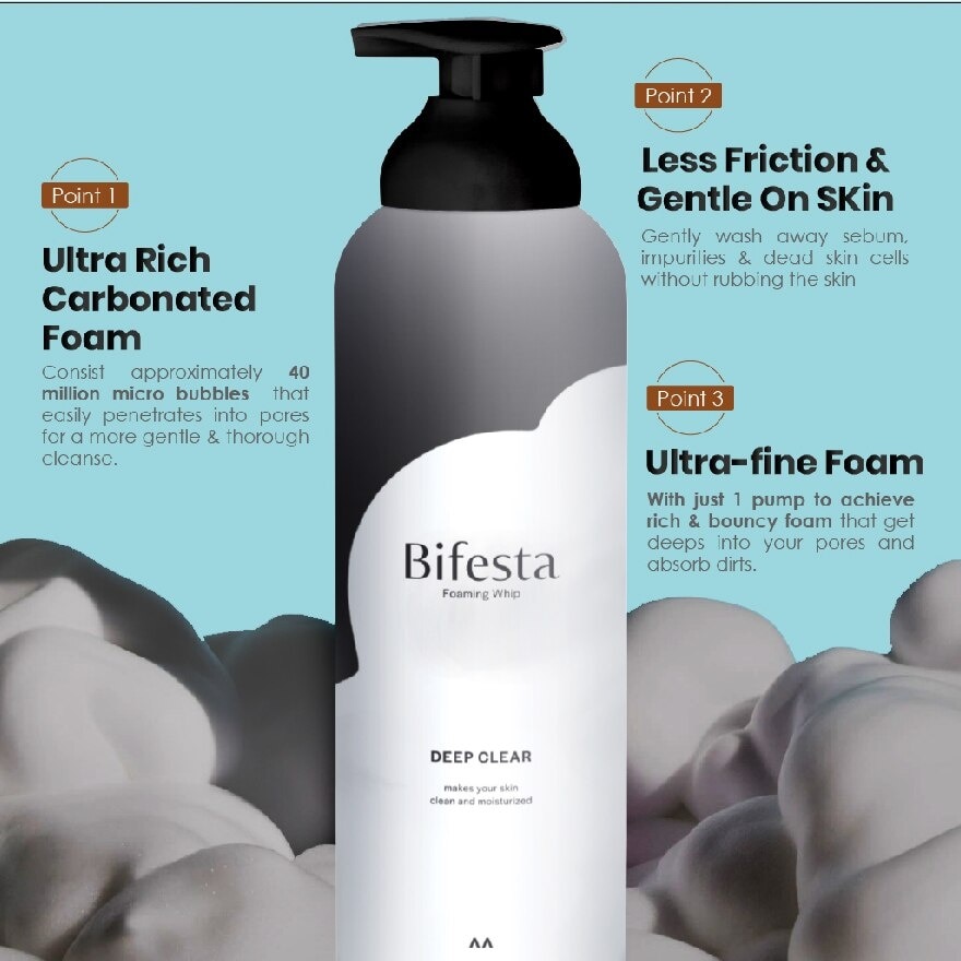 Bifesta Foaming Whip Deep Clear 200g