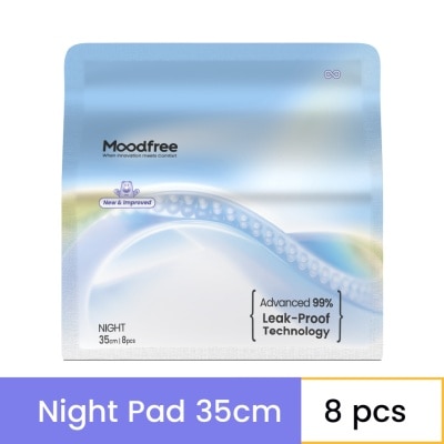 MOODFREE Sanitary Night Pad 35cm 8s